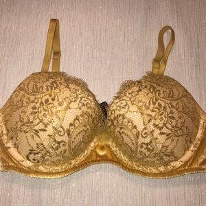 Victoria Secret Very Sexy Gold Bra Size 32C